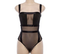 (Custom Product) Black Mesh Cut Out Body Suit